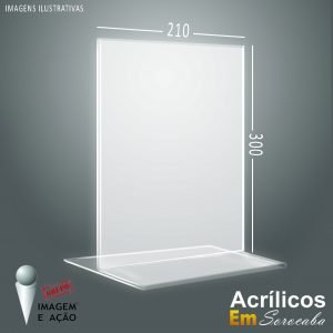 Porta papel de mesa A4 em “T”